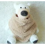 AMÁLKA Šátek na krk - chlupatka oříšek