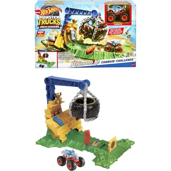 autíčko Hot Wheels MONSTER TRUCKS ARÉNA: VÝZVA PRO RHINOMITA HERNÍ SET