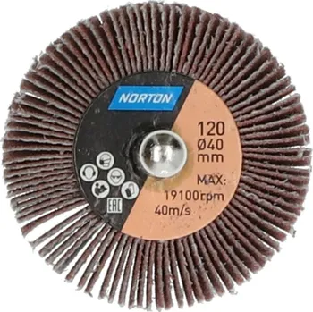 Brusný kotouč NORTON-CLIPPER Vřetenové lamelové kotouče 40x20mm x6mm SK(C) Zr 120 Norton BDX