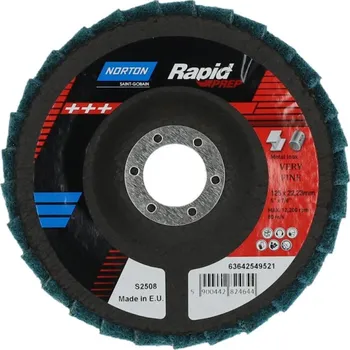 Brusný kotouč NORTON-CLIPPER Netkané lamelové kotouče 125x22mm Velmi Jemny Norton RAPID PREP