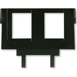 ABB Maska nosná pro 2 komunikační zásuvky keystone, černá (Tango, Future, Solo)