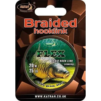 Katran Měkká návazcová šňůrka Braided hook links FLEX 25lb 20m