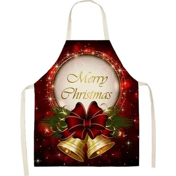 Kuchyňská zástěra Vánoční zástěra s kapsami | kuchyňská zástěra - 2WQ-46377-117,dětská velikost 47 x 38 cm