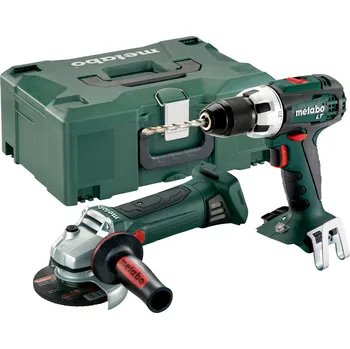 Metabo set aku vŕtačka BS 18 LT + uhlová brúska W 18 LTX 125 Quick 18V bez aku
