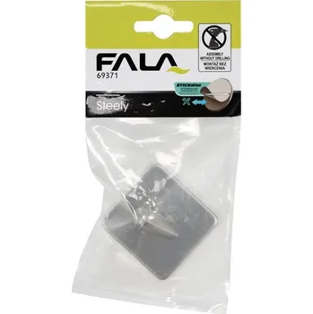 Věšák Toya Jednoduchý háček úhlový nalepovací 3M Steely