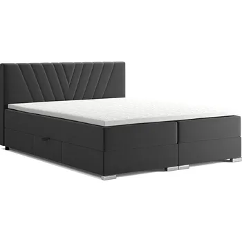 Postel Kontinentální postel dvoulůžko BOXSPRING ERNI + topper v ceně | 180x200 | VÝBĚR TKANIN