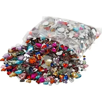 Creative Štrasové kamínky s otvorem 2520 ks 6+10+14 mm