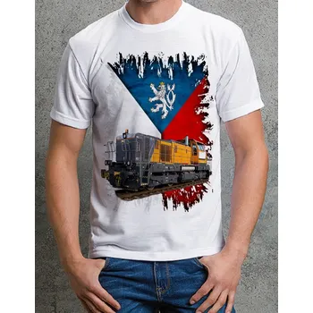 Pánské tričko tričko s lokomotivou 741.726 II 152