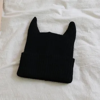 Čepice Čepice s ušima | dětská čepice - Černá