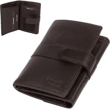 Peněženka Leonardo Verrelli Dámská peněženka černá kožená