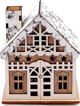 Vánoční osvětlení Stoklasa 900241 dřevěný domeček teplá bílá