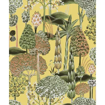 Tapeta Okrová vliesová tapeta na zeď, stromy, SUM003, Summer, Khroma by Masureel