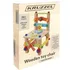 Dřevěná hračka Kruzzel 22506 dřevěná dětská montážní židle barevná