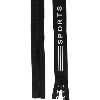 Zip Voděodolný zip No 5 délka 55 cm spirálový SPORT, barva Černá