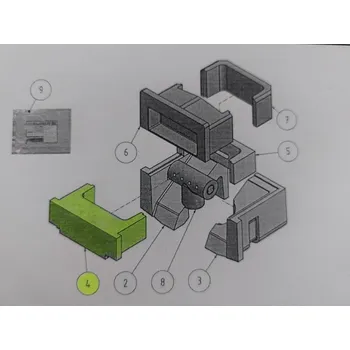 Příslušenství ke kotli Vetim U38-U68 6-9čl. vyzdívka střední přední