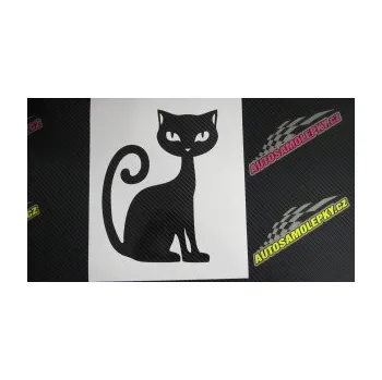 Samolepící dekorace Kočka 009 pravá (12 - zelená) SAMOLEPKA NA AUTO, NÁLEPKA, FÓLIE, POLEP, TUNING, VLASTNÍ TEXT, TISK, AUTOSAMOLEPKY.cz, POLEPY, OBRÁZEK, LOGO, 3D STICKERS