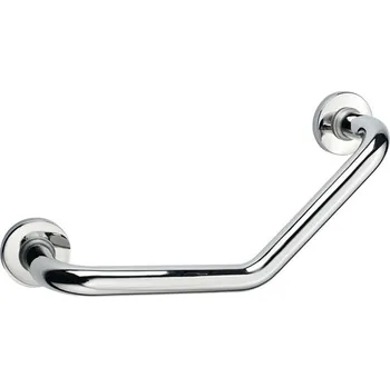 Úhlové Madlo do koupelny RIDDER Sam chrom s odkládacím košíkem A160500