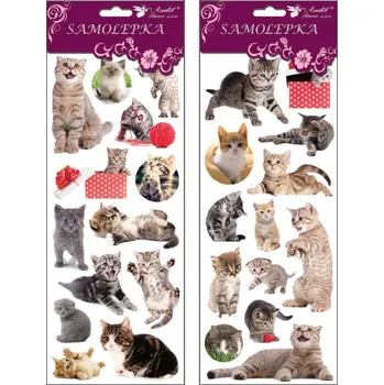 samolepka Samolepky kočky 30x12 cm