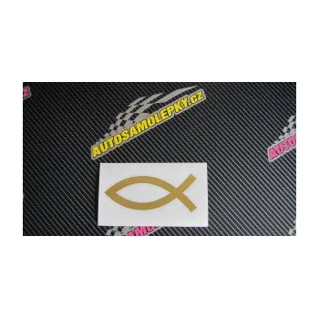 samolepka Jesus rybička 002 křesťanský symbol (19 - modrá dynamic) SAMOLEPKA NA AUTO, NÁLEPKA, FÓLIE, POLEP, TUNING, VLASTNÍ TEXT, TISK, AUTOSAMOLEPKY.cz, POLEPY, OBRÁZEK, LOGO, 3D STICKERS