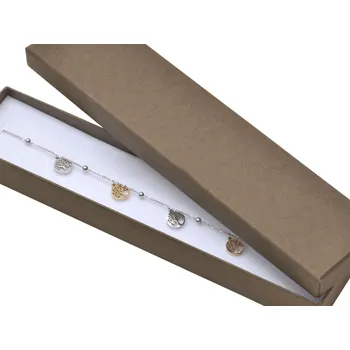 Dárková krabička Šperky4U Hnědá dárková krabička na náramek - KR0456-BR