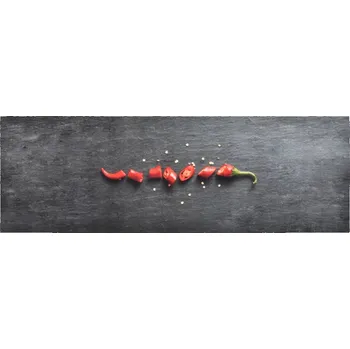 Koberec vidaXL Kuchyňský koberec pratelný Paprička 45 x 150 cm