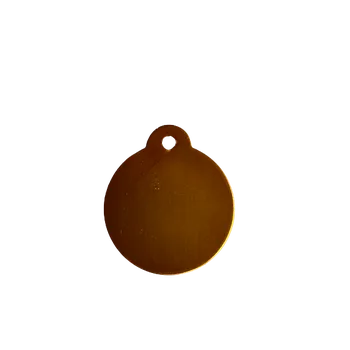 Vojenské psí známky DCH Kovová psí známka - velká koule Barva: Oranžová