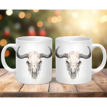 Hrnek 330ml, BŮVOLÍ LEBKA, cena za 1 ks