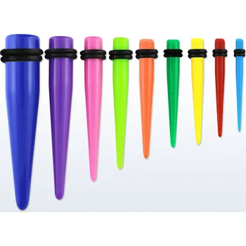 Piercing Piercingate Roztahovák do ucha PTP00298 - Barva/Motiv: Červená, Průměr Tunely, plugy, roztahováky: 5 mm