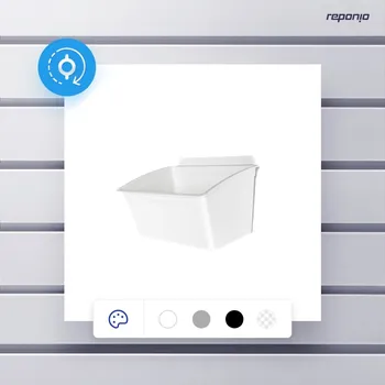 Dílenský regál REPONIO REPONIO Plastový box Pixina Barva: Bílá PIXINAWHITE