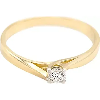 Prsten Zlatý zásnubní prsten se zirkonem 1,70g