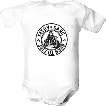 Kojenecký body Dětské body s potiskem Tátův gang motorkář dětské