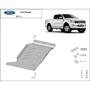 Kryt motoru Kryt pod převodovku FORD RANGER (TKE) - Plech - 8595698043498