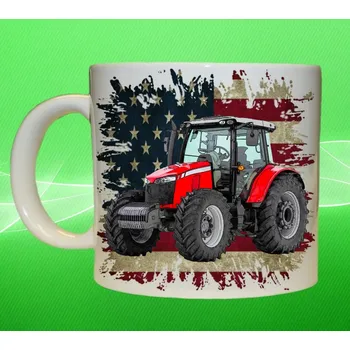 hrnek s traktorem Massey Ferguson 6713R