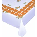 Ubrus celoroční Růže oranžová 120 x 140 cm - 120 x 140cm