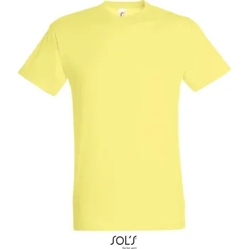 Pánské tričko bavlnene-tricko-znackove-SOLS-svetle-zlute velikost: S