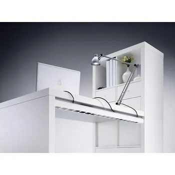 Organizér kabelů Kabelová lišta Designfold pro vedení kabelů Barva: šedá barva bílá, šedá a černá