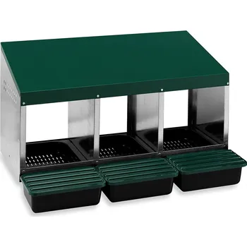 snáškové hnízdo BRAVSON GROUP s.r.o. Snáškové hnízdo pro slepice se sběrným košíkem na vejce GAUN 10140 trojmístné