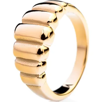 Prsten franco bene Queen prsten - pozlacený | 383 Velikost prstenu: 7 (56 mm)