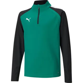 Triko s dlouhým rukávem Puma teamLIGA 1/4 Zip Top Jr 65723705 Velikost XXS (111-116 cm)