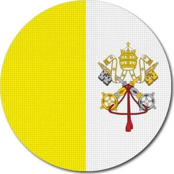 Vlajka Pelisport Vatikánská vlajka kulatá tisk ø 45 mm