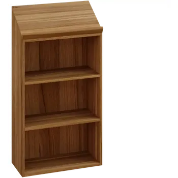 Knihovna KNI 10 pultík čtecí se sklonem 30° 1150x600x300, ořech světlý