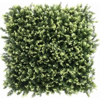 Příslušenství pro plot ZERAV bíle panašovaný, dílec 50 x 50 cm (Umělý živý plot Thuja VG, dílec 50 x 50 cm)