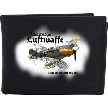 Peněženka STRIKER Kožená peněženka Deutsche luftwaffe