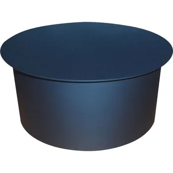 Kouřovod M.A.T. Víčko kouřové Ø200mm, tl.1,5mm, černé