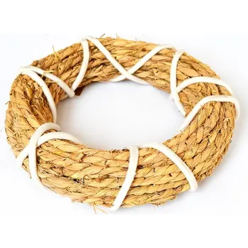 Věnec Věnec přírodní, omotaný provazem, 28 cm