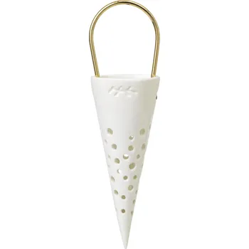 Vánoční dekorace Kähler, Vánoční dekorace Nobili 15,5 cm bílá - Formadore