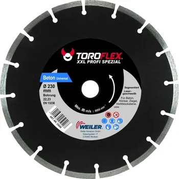 Řezný kotouč WEILER Diamantový kotouč - RDU - XXL Prof. Special - Toroflex 230 mm