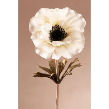 umělá květina Paramit DRY SINGLE ANEMONE Aranžovací květina bílá 35 cm