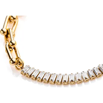 Náramek franco bene Crystal náramek - pozlacený | 923