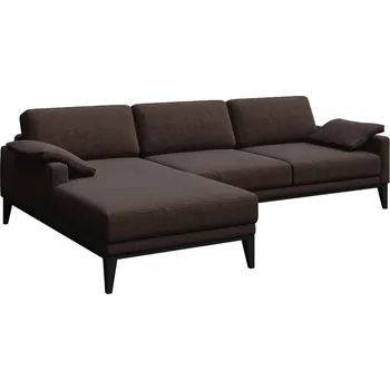 Pohovka Hnědá látková rohová pohovka MESONICA Musso I, levá, 248 cm